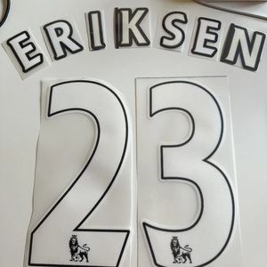 Christian Eriksen Tottenham Hotspur 2006-17 Premier League White Name & Number